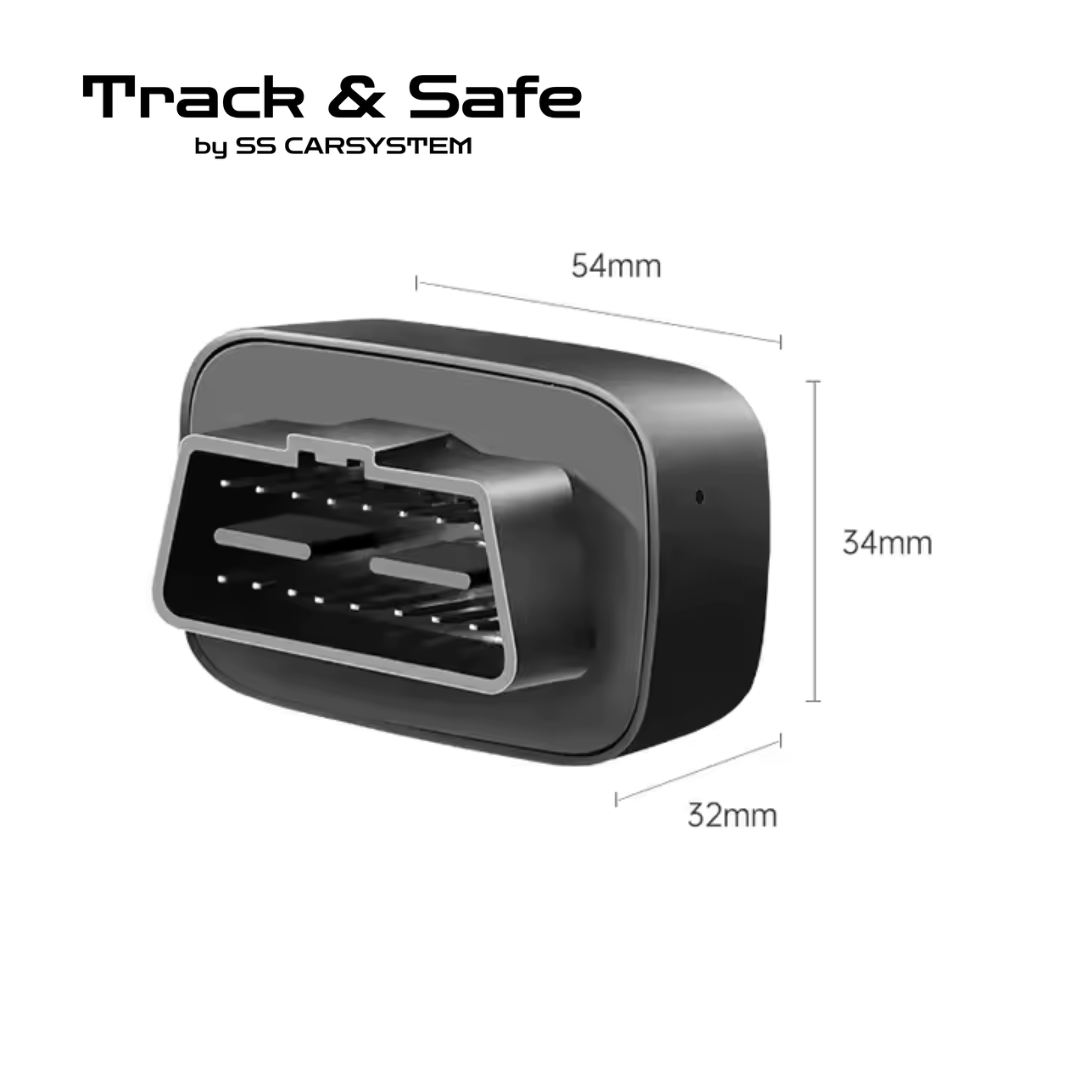 Track&Safe DrivePlug – Plug & Play OBD | Suivi temps réel pour voitures & utilitaires